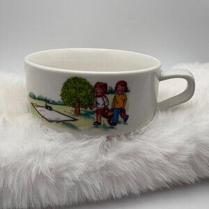 Vintage Retro 1980's Soup Bowl Mug Kids Picnic Summer Picnic (SKU: 259MI)